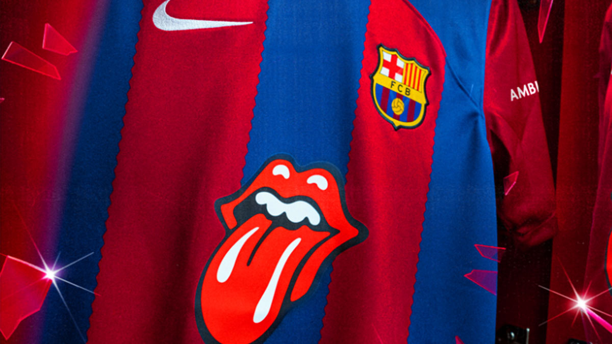 Barcelona jugará el “Clásico” con el logo de los Rolling Stones