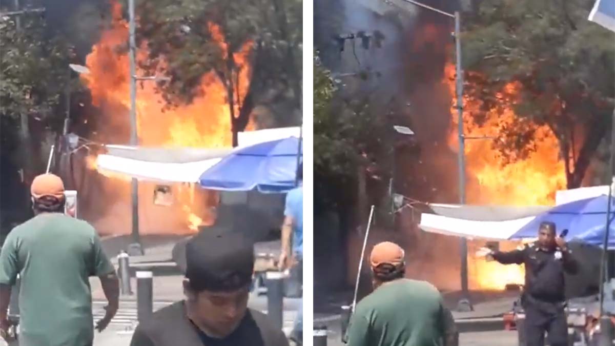 ¡Alarma en Tlalpan! Camión repartidor de gas explota y se incendia