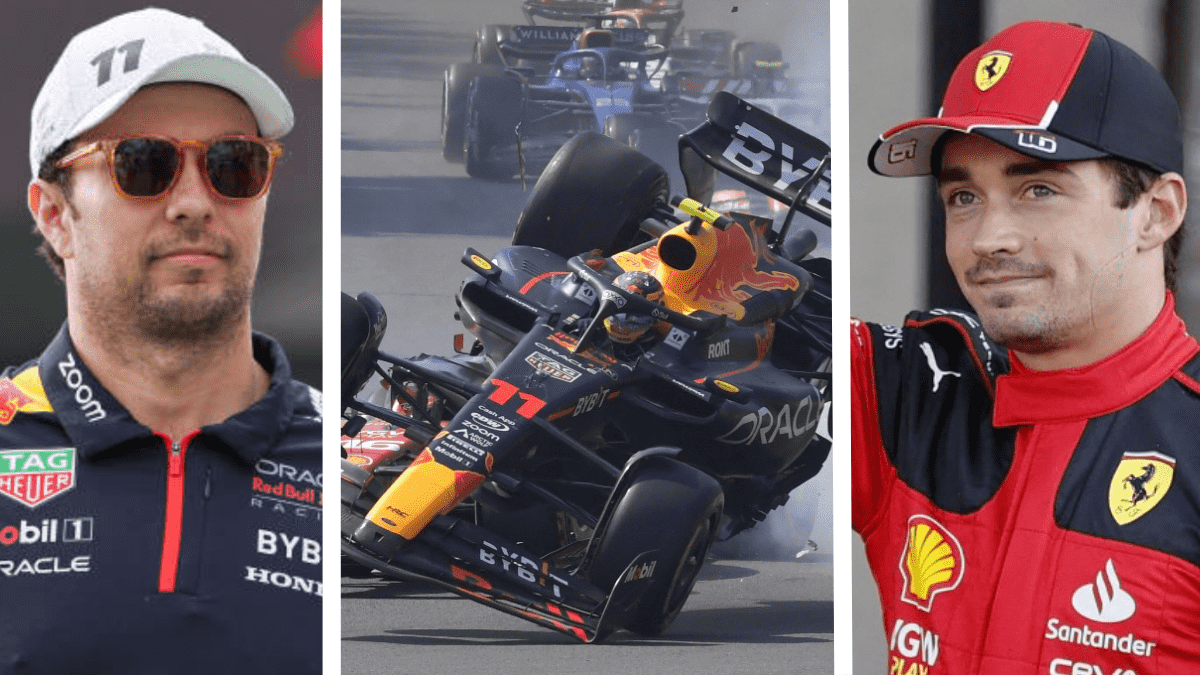 Checo Pérez manda mensaje a la afición: Charles Leclerc reconoce accidente en el GP de México