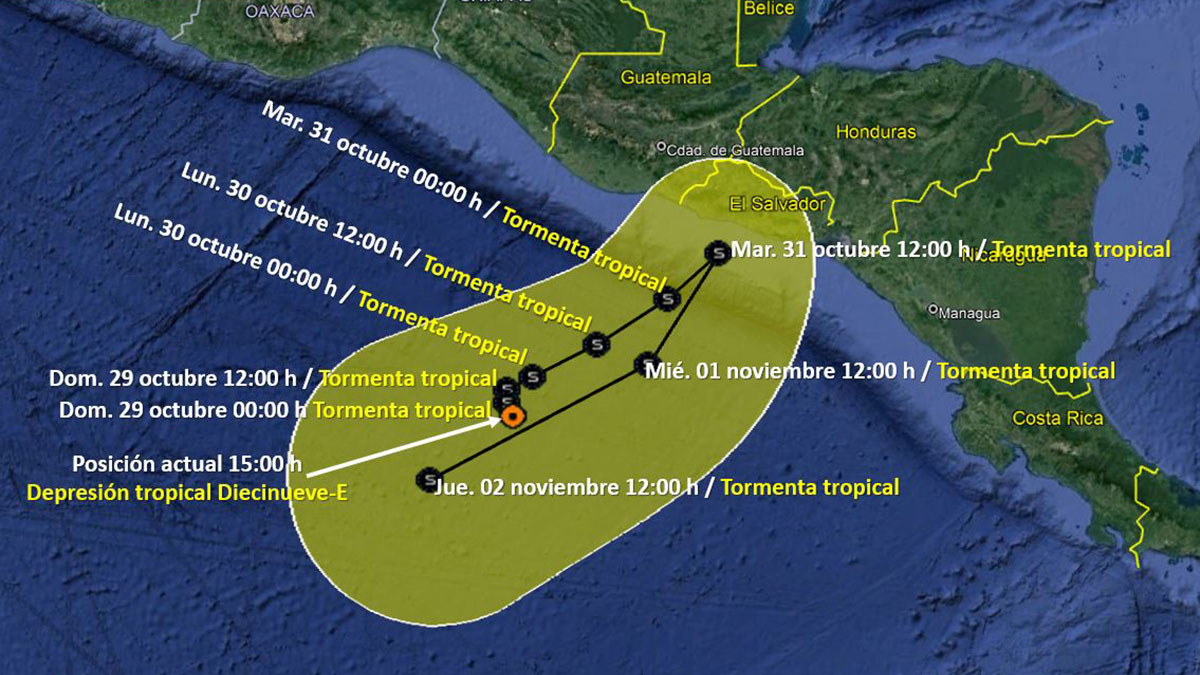 Se forma depresión tropical en Chiapas: prevén tormentas y -10 grados