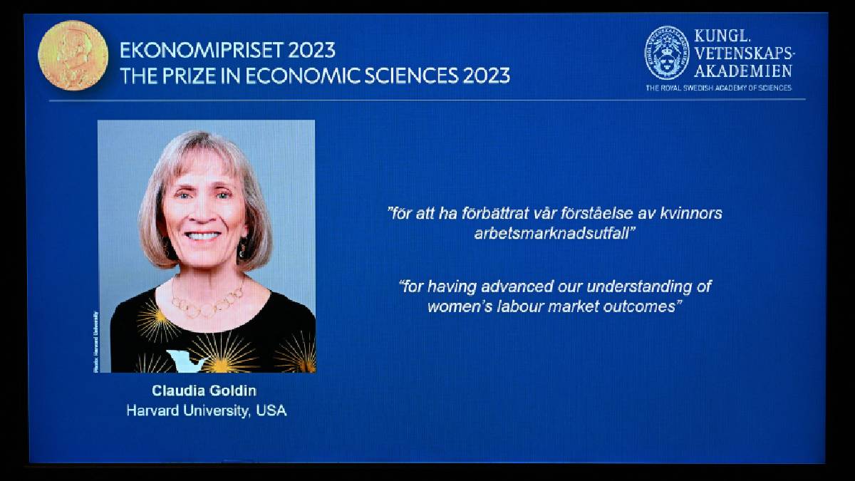 Premio Nobel de Economía a Claudia Goldin por estudios sobre el papel de las mujeres en el mercado laboral