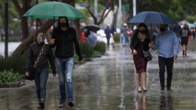 Clima lluvioso en el norte y sur de México