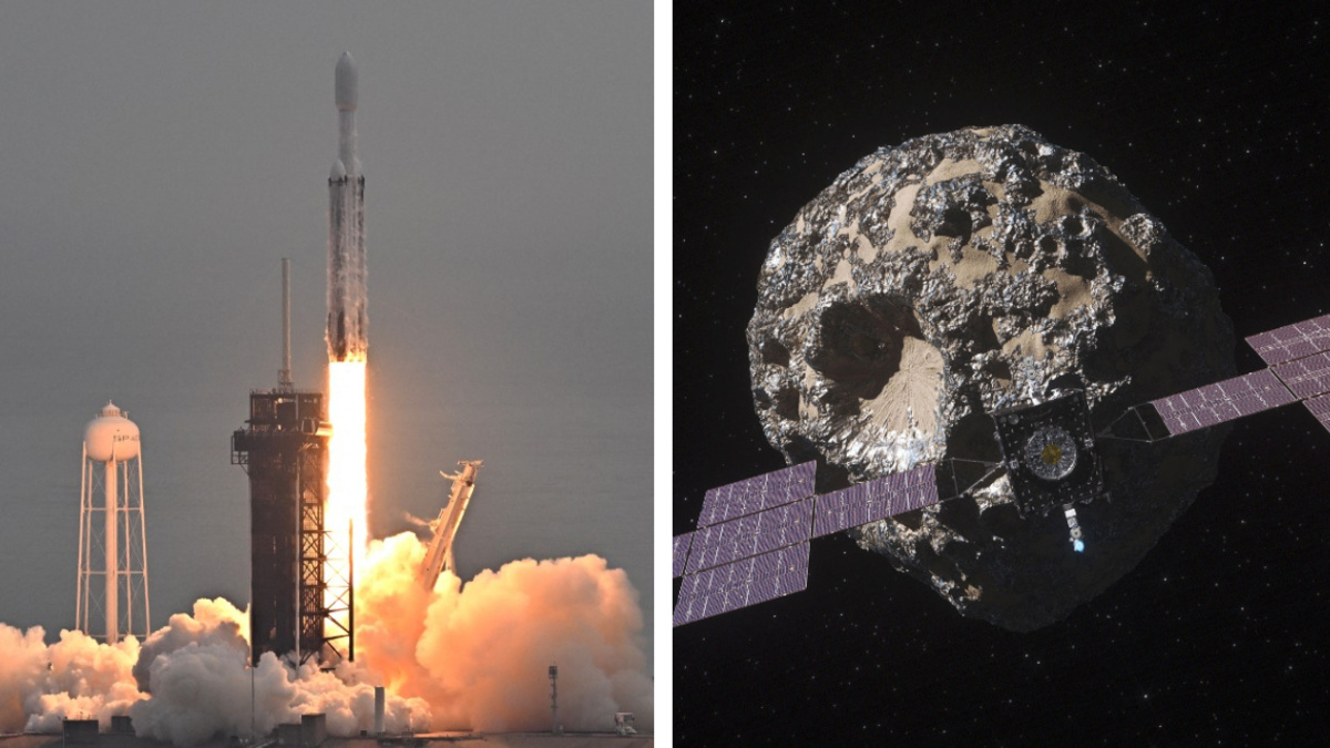 Así se vivió el lanzamiento exitoso de la misión “Psyche” de la NASA hacia un asteroide metálico: videos