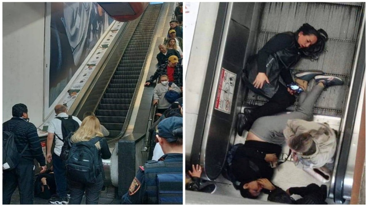 Fallan escaleras eléctricas en Metro Polanco; hay al menos 7 heridos