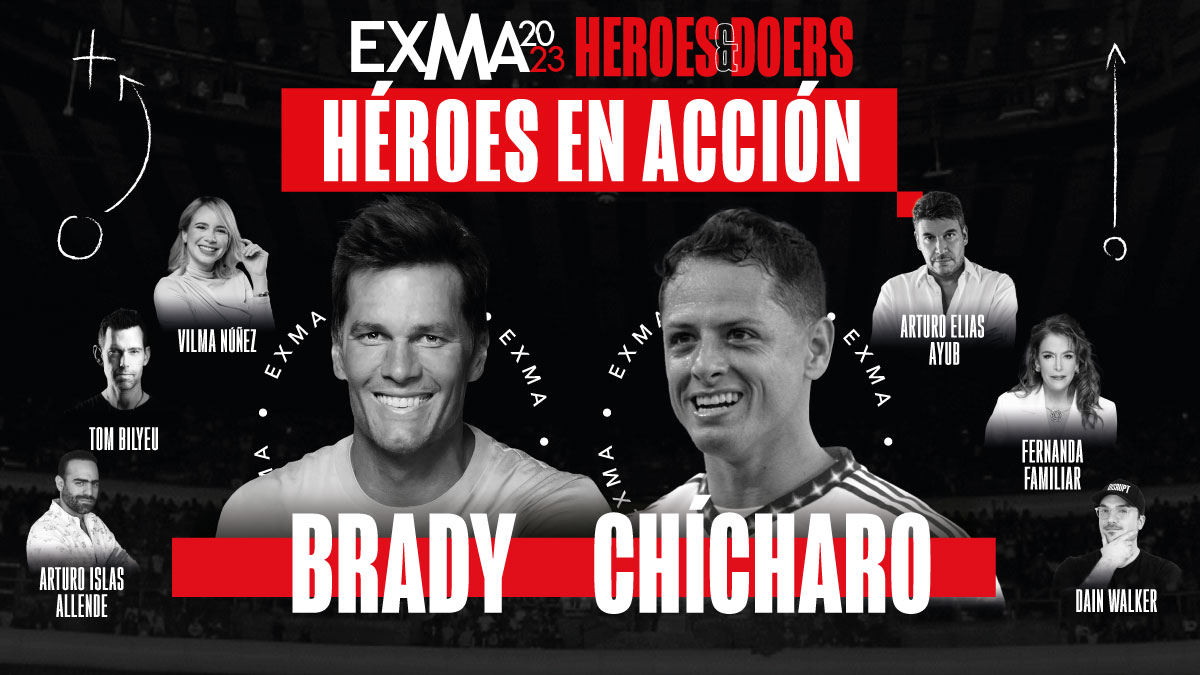 Tom Brady y “Chicharito” compartirán su experiencia en México en “ExMa 2023  Heroes and Doers”