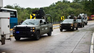 GN Y Sedena apoyan en Guerrero por el paso del huracán Otis