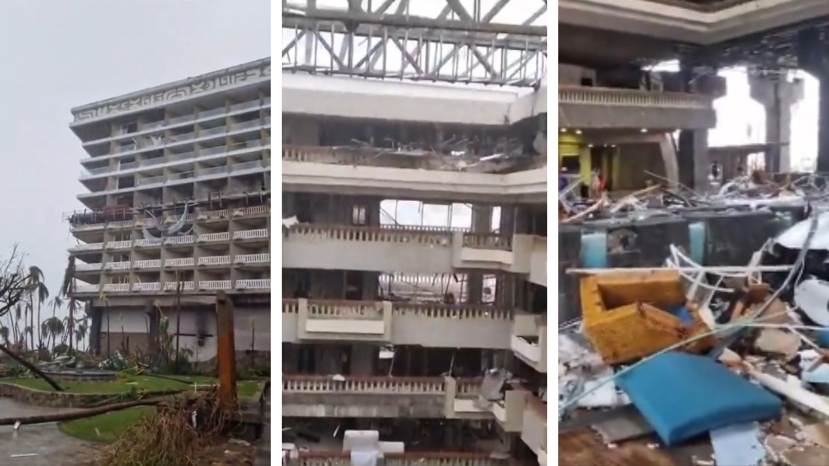 “Este hotel ya es historia”: así quedó el icónico Hotel Princess en Acapulco tras paso del huracán Otis