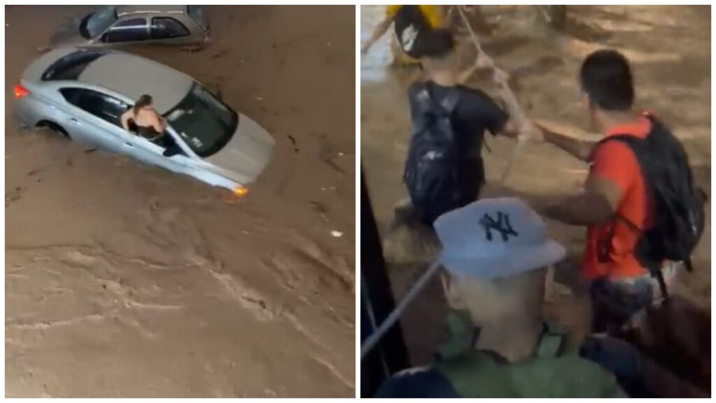 Aspectos de las inundaciones en Puerto Vallarta, Jalisco
