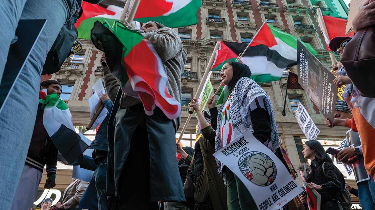 En Nueva York marchan miles en favor de Palestina