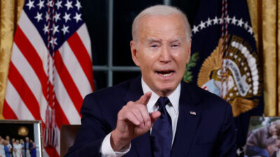El presidente Joe Biden habló tras regresar de un viaje relámpago a Israel
