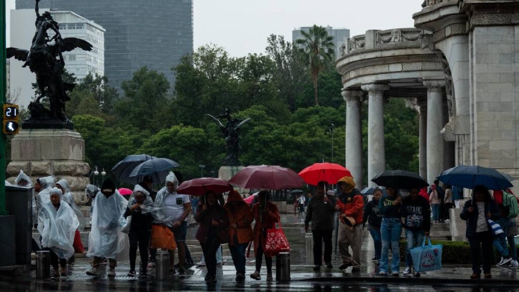 Lluvias y chubascos en CDMX