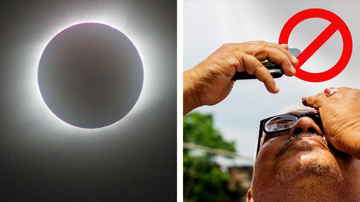 No agarres ni tomes fotos del eclipse con tu celular, alertan los expertos sobre los daños