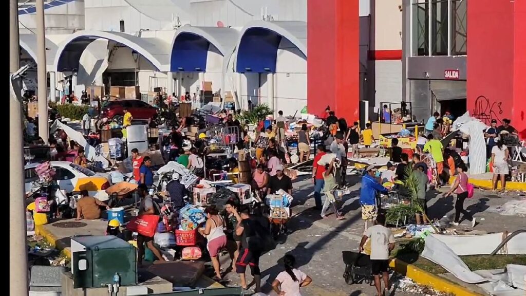 Operativo para resguardar supermercados y tiendas en Guerrero tras huracán Otis