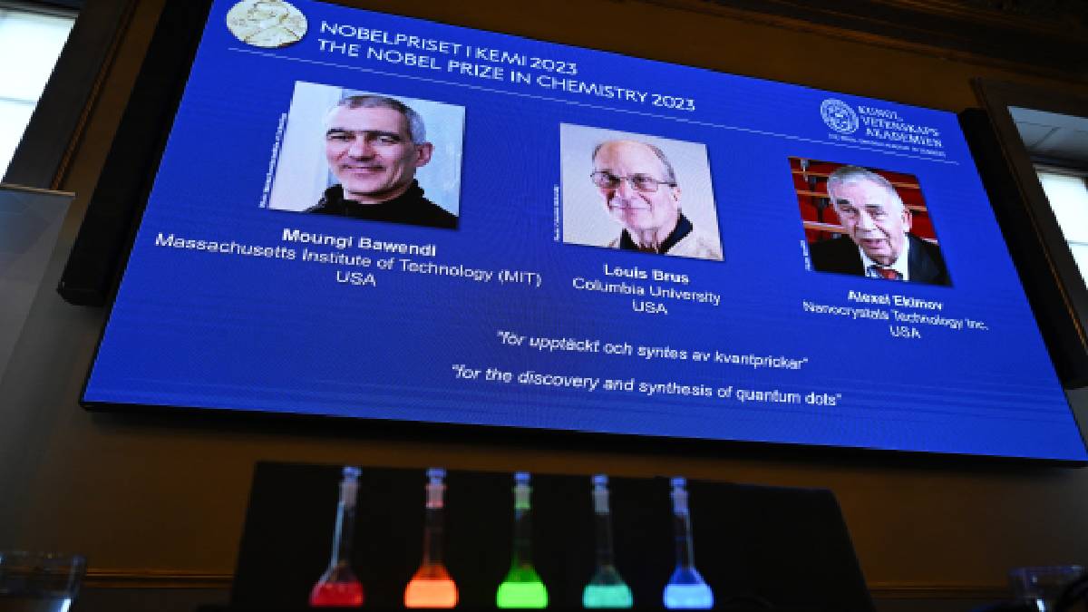 Otorgaron el Premio Nobel de Química a tres científicos por sus trabajos sobre puntos cuánticos