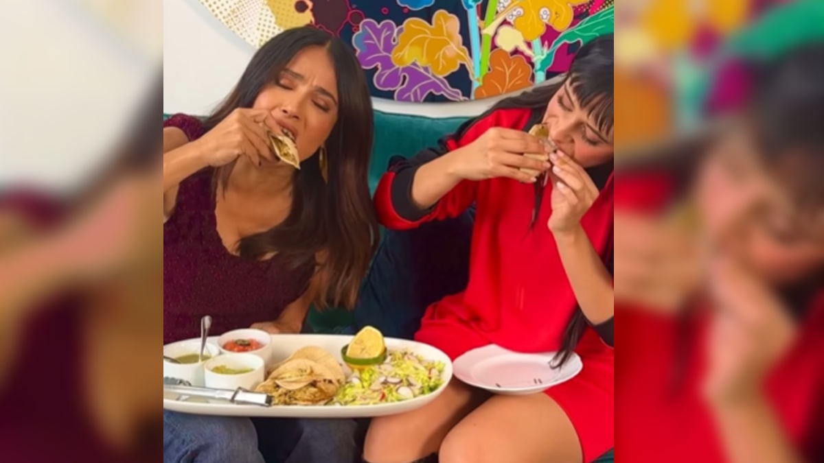 Salma Hayek y Camila Cabello se comen unos tacos para celebrar sus raíces
