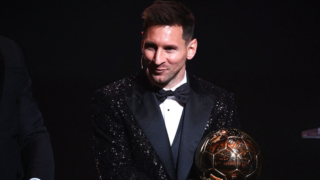 El séptimo Balón de Oro de Messi. Foto: AFP