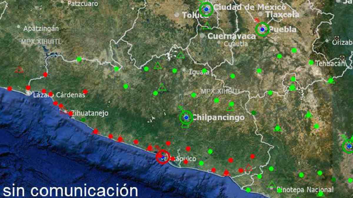 Siguen sin restablecerse sensores de alerta sísmica en Guerrero tras paso de huracán