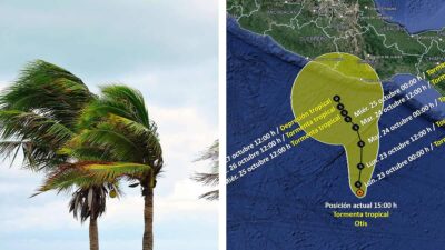 Se formó la tormenta tropical Otis al sur de las costas de Oaxaca; afecta a otros estados