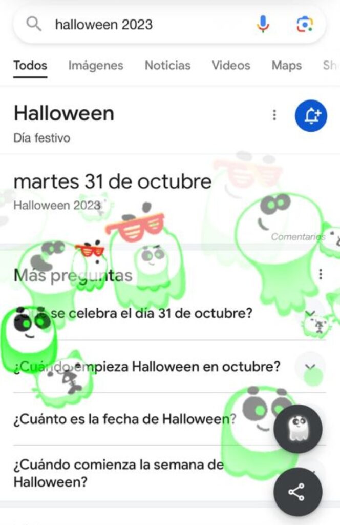 Halloween en Google