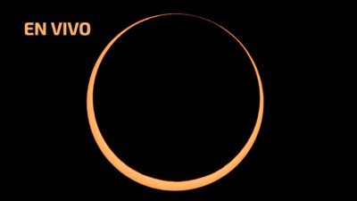 Eclipse solar 2023: sigue en vivo cómo se forma el "anillo de fuego"
