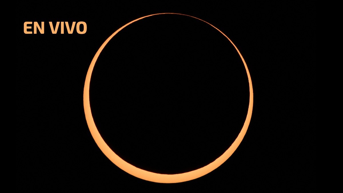 Eclipse solar 2023: sigue en vivo cómo se forma el “anillo de fuego”