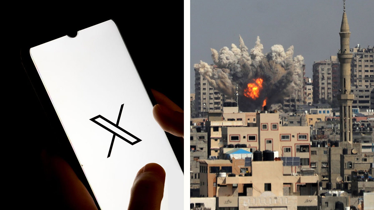 X etiquetó o suprimió “decenas de miles” de contenidos sobre ataque de Hamás