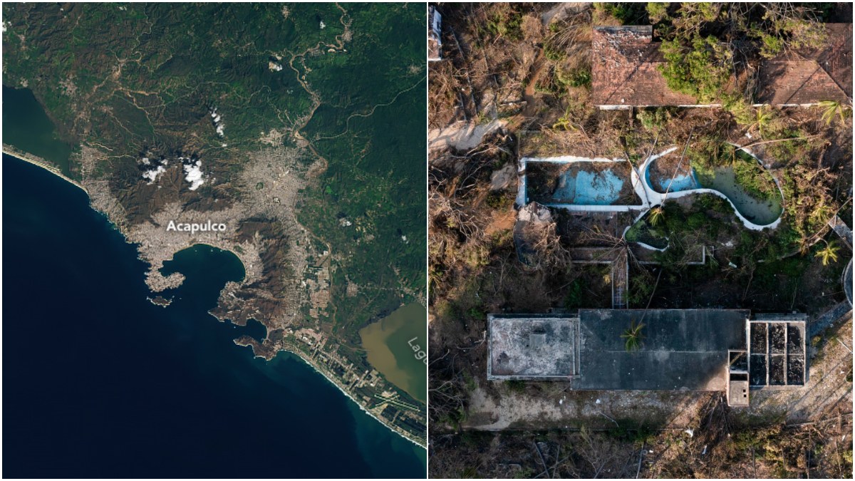 NASA reveals the before and after of Hurricane Otis in Acapulco