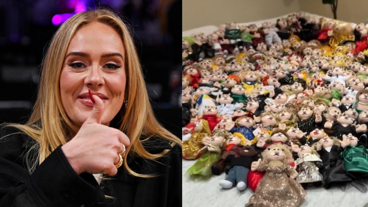 Adele presume su colección de muñecos que los fans mexicanos le han regalado