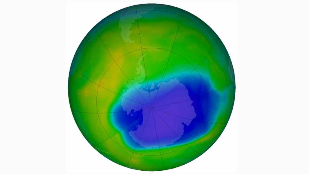 agujero de la capa de ozono
