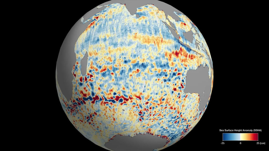 NASA revela mapa de casi toda el agua que hay en la Tierra