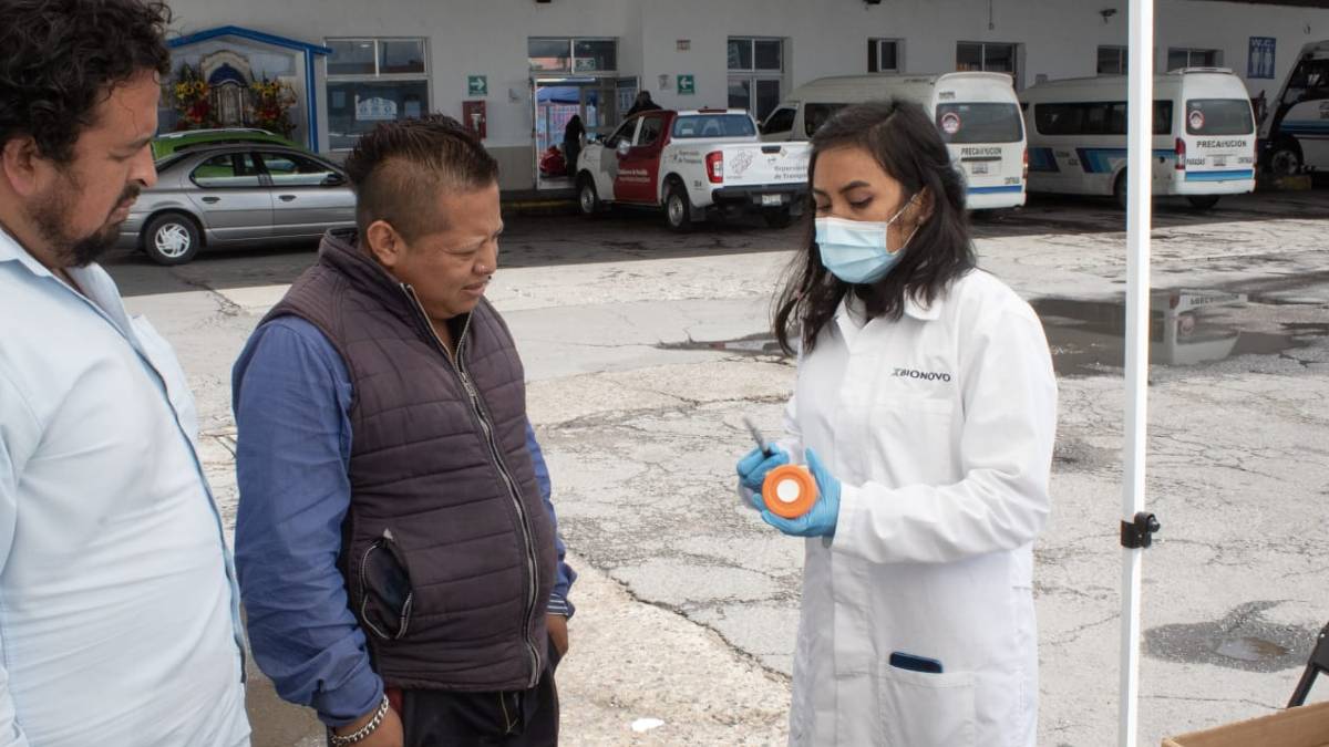 Realizan antidoping a choferes de transporte público en Puebla