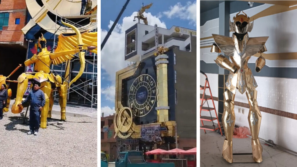 fan cumple sueño y construye edificio en homenaje a Caballeros del Zodiaco