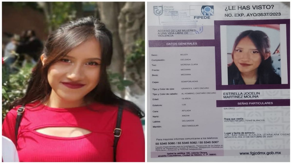 Ayúdanos a encontrarla: buscan a Estrella Martínez, joven que desapareció en Halloween en Iztapalapa
