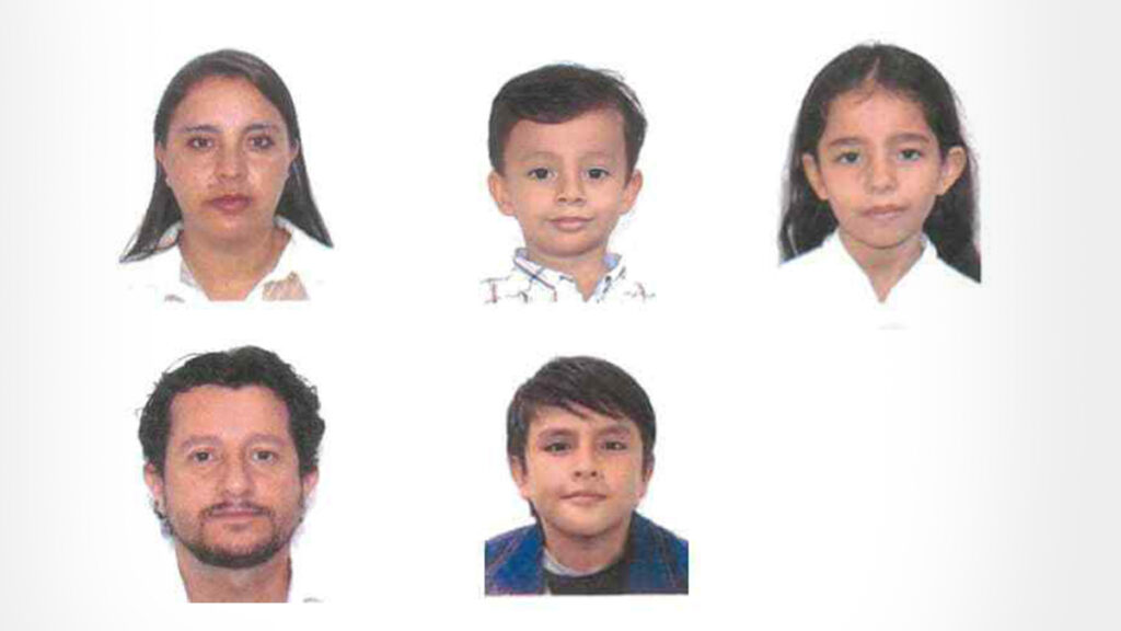 Desaparece familia colombiana en Zacatecas, fueron vistos en Calera