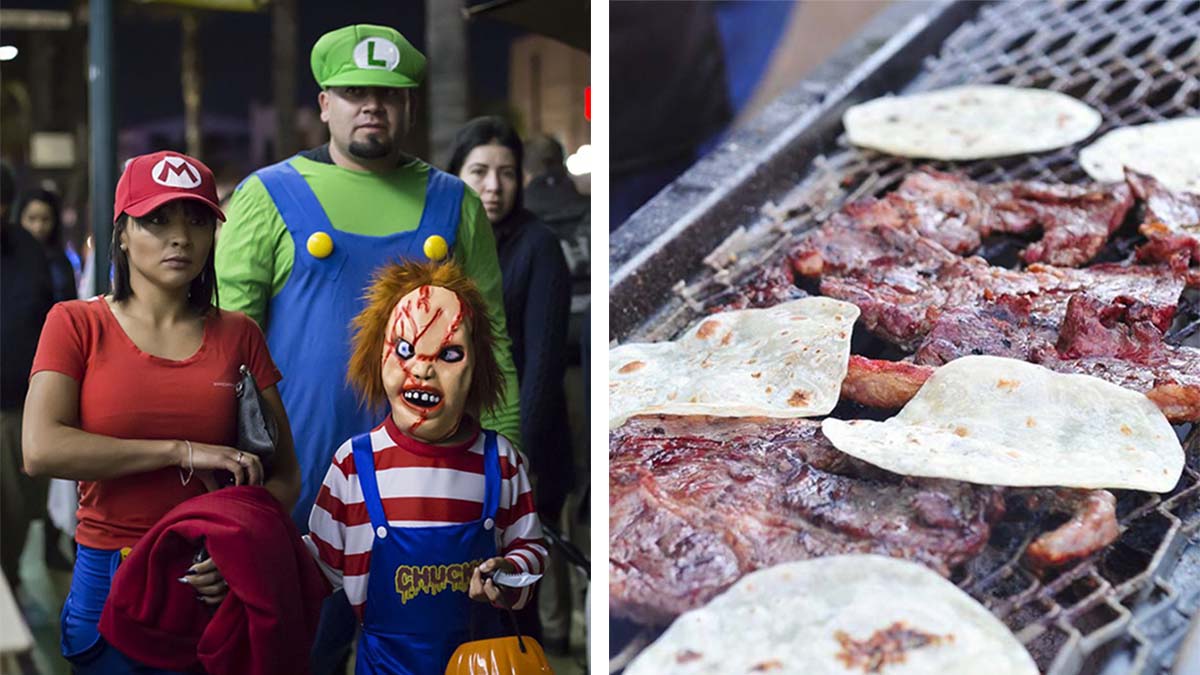Regios usan disfraz de carne asada y se viralizan en TikTok. ¿Se arma o no se arma el Halloween?