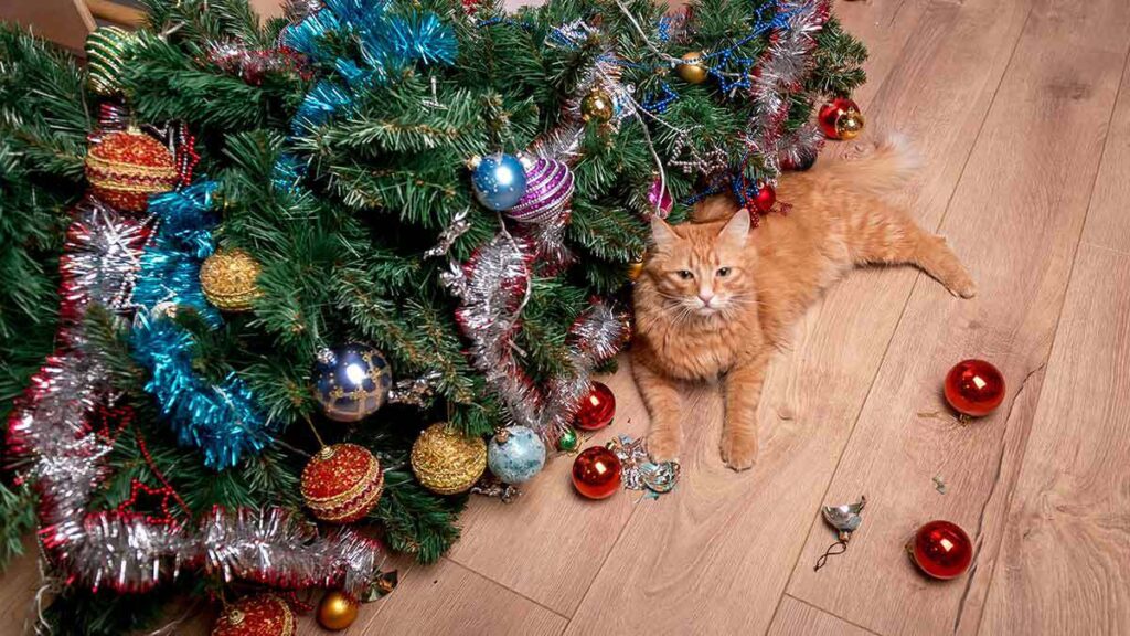 Cómo proteger el árbol de Navidad de perros, gatos y otras mascotas