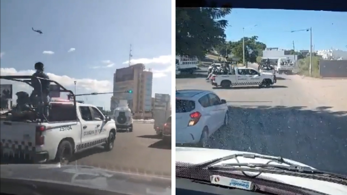 Videos: por aire y tierra, fuerte operativo de Marina en Culiacán; reportan captura del “Nini”,  jefe de escoltas de los “Chapitos”
