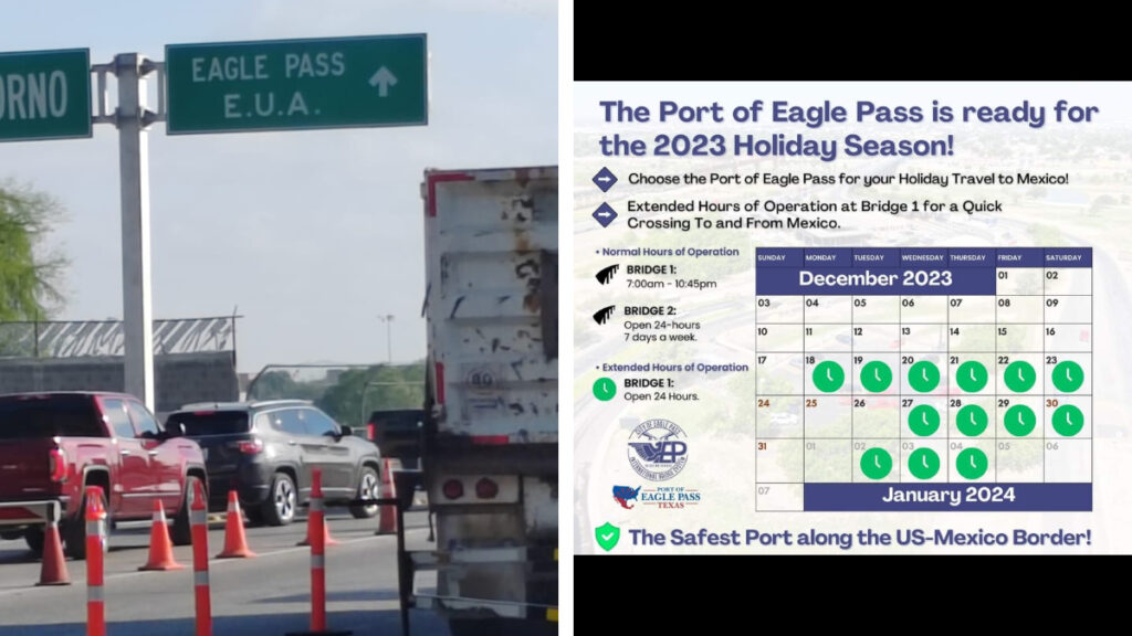 abrirá las 24 horas Puente Internacional 1 PN-Eagle Pass