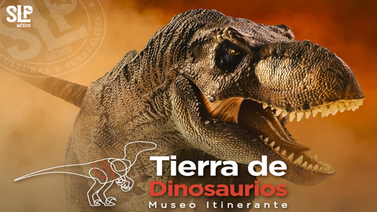 Viaja a la era Mesozoica: museo Tierra de Dinosaurios llega a San Luis Potosí