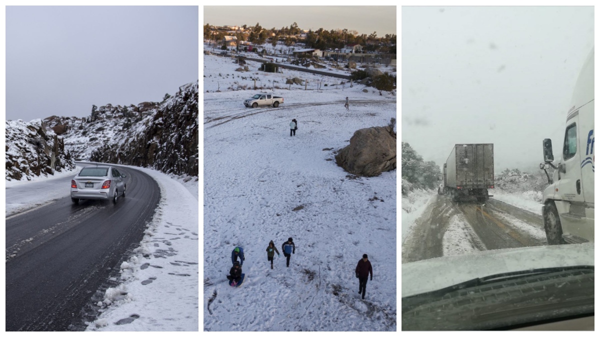 ¡No es Suiza! Videos de primera nevada por temporada invernal 2023 en México