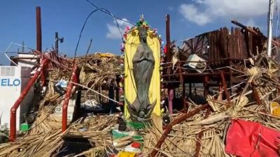 Virgen en Puerto Marqués soporta destrucción del huracán Otis; video