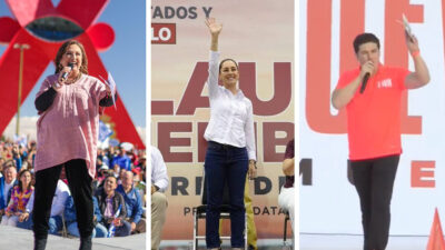 primeras actividades de Xóchitl Gálvez, Claudia Sheinbaum y Samuel García en busca de la Presidencia