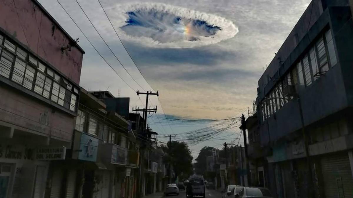 ¿Pero qué es eso? Extraño agujero en cielo de Chiapas es captado en video