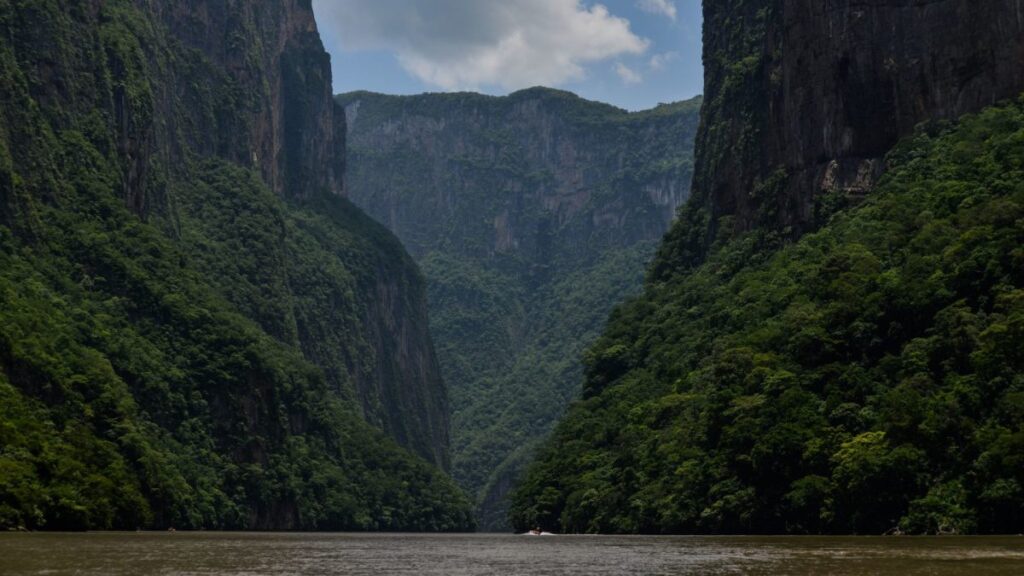 Panorámica del Cañón del Sumidero en Chiapas