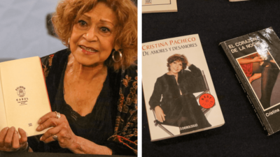 Cristina Pacheco y algunos de sus libros más representativos