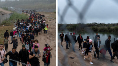 Sigue cruce masivo de migrantes de Matamoros a Brownsville, Texas