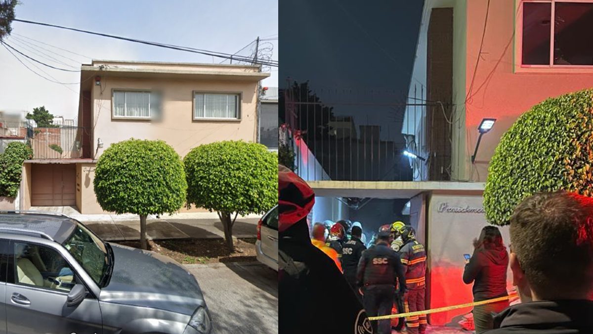 El inmueble está conformado por dos casas dúplex: antes y después de la explosión en la colonia Del Valle