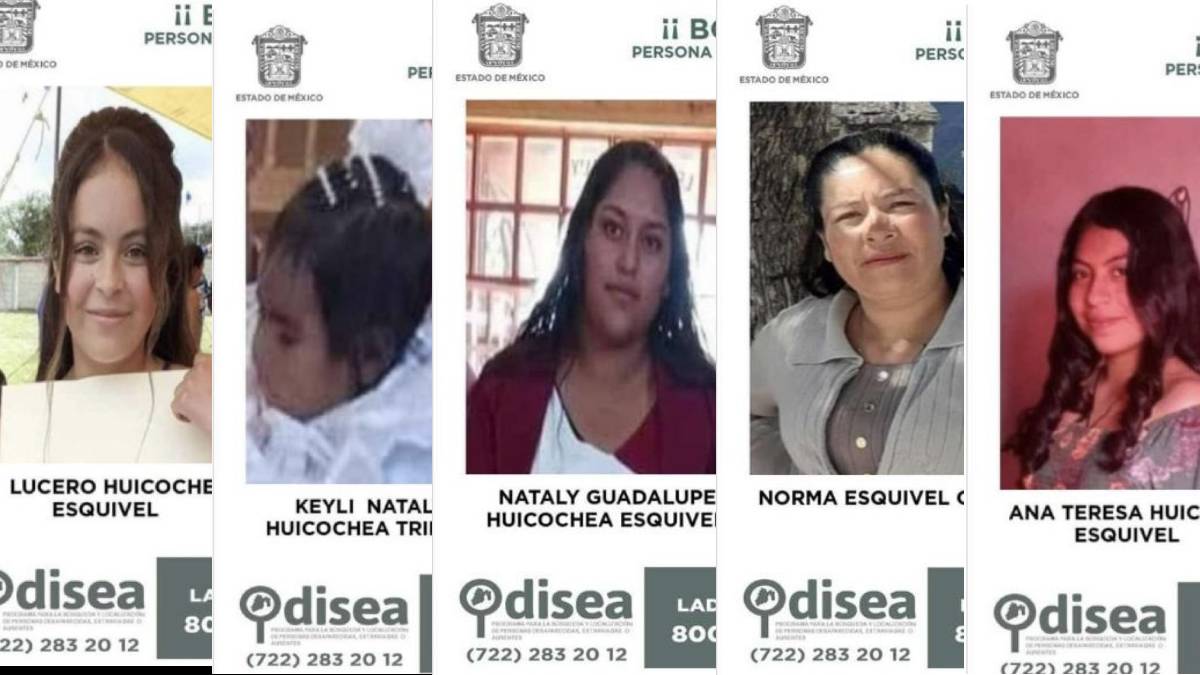 Emiten fichas de búsqueda para 9 desaparecidos tras enfrentamiento en Texcaltitlán
