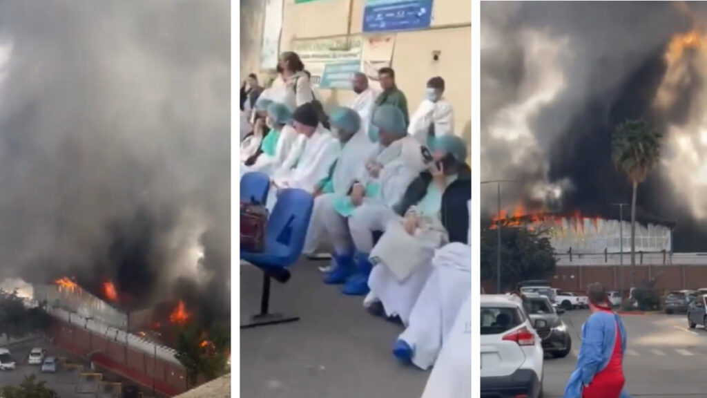 Incendio en bodega detona desalojo en clínica del IMSS en Tijuana