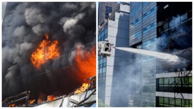 Investigan las causas: se registra incendio en edificio cercano al Ministerio del Trabajo en Buenos Aires; hay 1 muerto